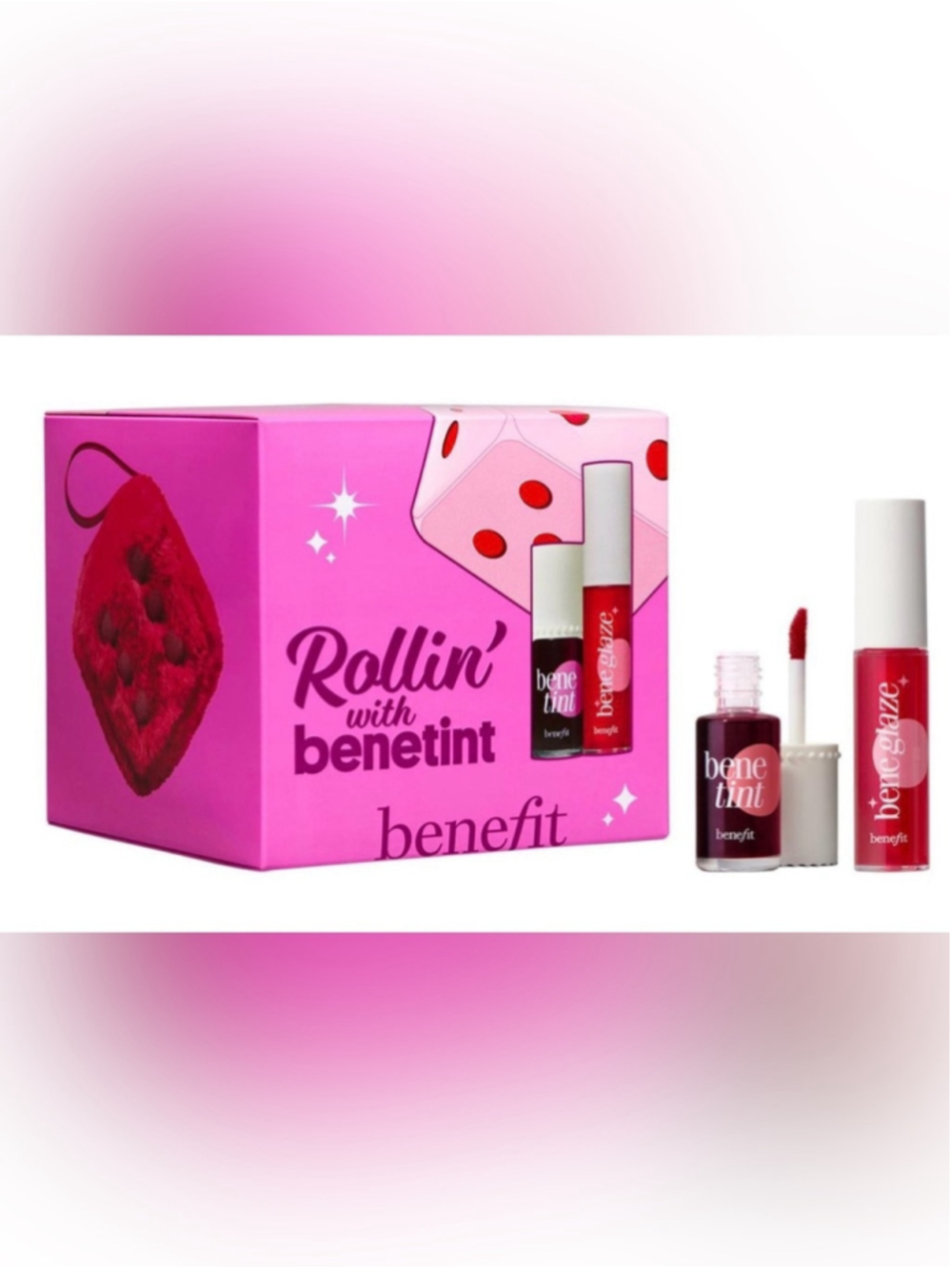 Benefit Cosmetics Rollin' With Benetint 3-Piece Gift Set Limited Edition NEW